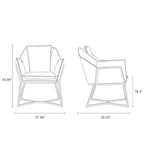 Origami Velvet Accent Chair