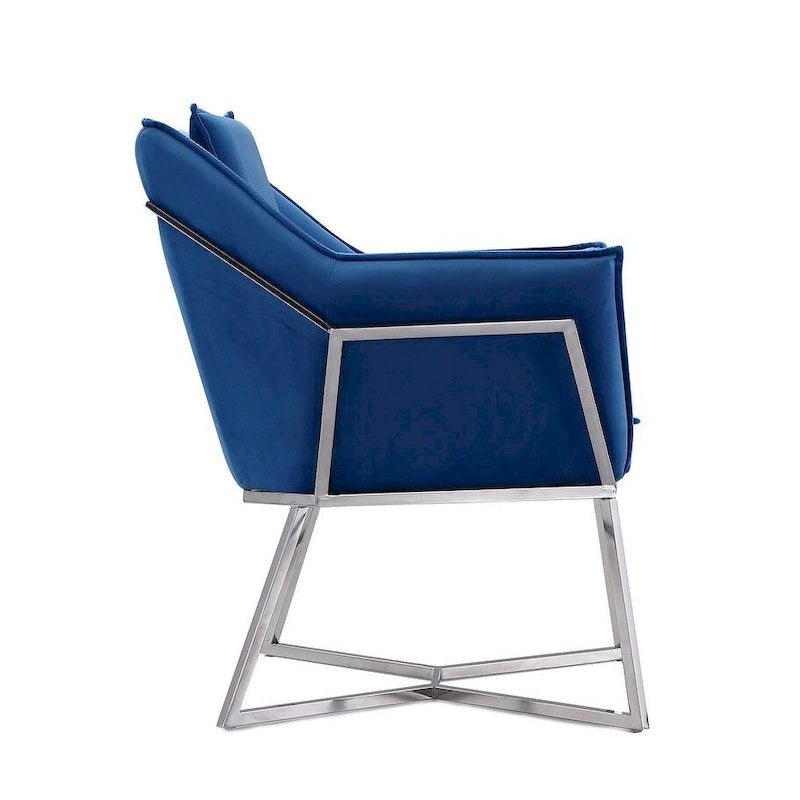 Origami Velvet Accent Chair