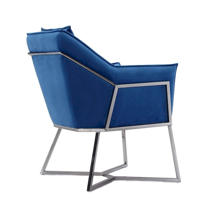 Origami Velvet Accent Chair