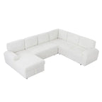 Modular Storage Sectional Sofa Couch Free Combination L/U Shaped Corduroy Upholstered Convertible Sleeper Sofabed Daybed