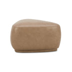 Pebble 26" Rounded Triangle Cocktail Ottoman – Mustard Yellow Tweed, 250 lb Capacity