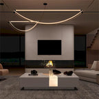 Modern LED-Lit Coffee Table with Tempered Glass Top & 2 Drawers – 7-Color LED