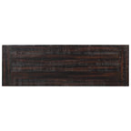 Modern Solid Pine Wood Top Console Table with 3 Drawers and 2 Shelves