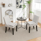 Modern Dining Chairs with Solid Wood Legs (Set of 2)
