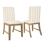 HomePop Upholstered Wood Apron Dining Chair - Set of 2