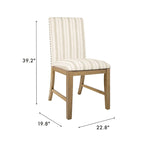 HomePop Upholstered Wood Apron Dining Chair - Set of 2