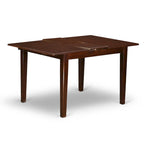 East West Furniture Dining Table Set Contains a Rectangle Dining Table and Dining Chairs with a Bench (Chair Seat Type Options)