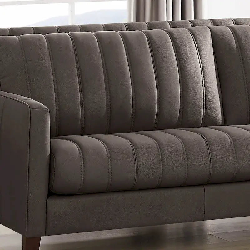 Hydeline Ennis Top Grain Leather Sofa Loveseat and Chair Set - Sofa, Loveseat, Chair
