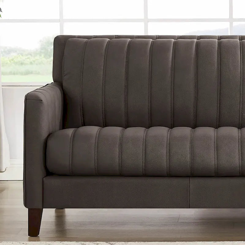 Hydeline Ennis Top Grain Leather Sofa Loveseat and Chair Set - Sofa, Loveseat, Chair