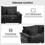 Modular Sectional Sofa Set Convertible Sectional Sleeper Sofa with Chaise for Apartment