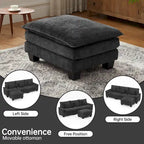 Modular Sectional Sofa Set Convertible Sectional Sleeper Sofa with Chaise for Apartment