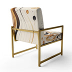 Designart Brown And Black Movement IV Upholstered Modern & Contemporary Accent Chair and Modern & Contemporary Arm Chair