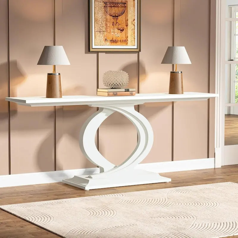 59 Inches Console Table for Entryway, Entry Hallway Table Sofa Table