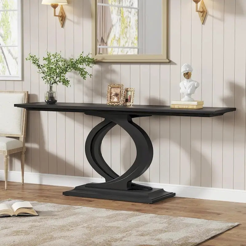59 Inches Console Table for Entryway, Entry Hallway Table Sofa Table