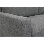 Miles Mid Century Modern Loveseat 2 Seater Sofa Couch with Reversible Back Pillows Large