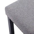 Modern 44 L Nailhead Trim Upholstered Bench with Wood Legs