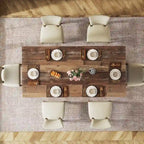 Farmhouse Wood Rectangular Dinner Dining Table for Kitchen Dining Room