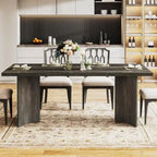 Farmhouse Wood Rectangular Dinner Dining Table for Kitchen Dining Room