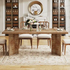 Farmhouse Wood Rectangular Dinner Dining Table for Kitchen Dining Room