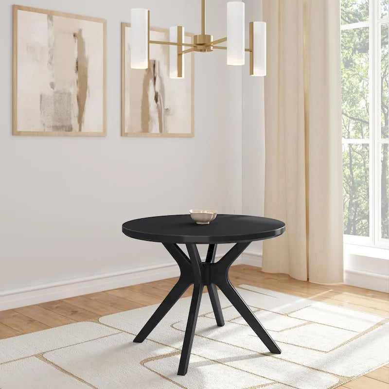 Plank and Beam Verso Cross Leg Round Dining Table - 38