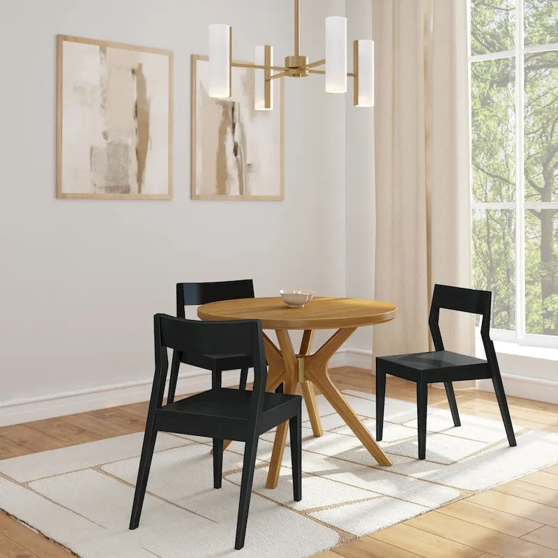 Plank and Beam Verso Cross Leg Round Dining Table - 38