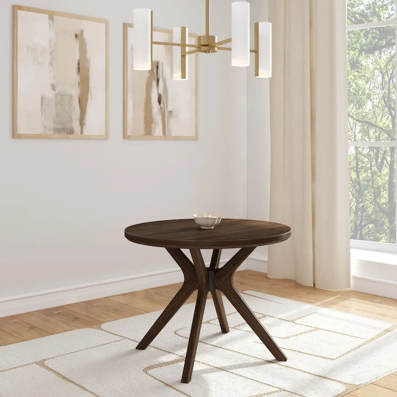 Plank and Beam Verso Cross Leg Round Dining Table - 38