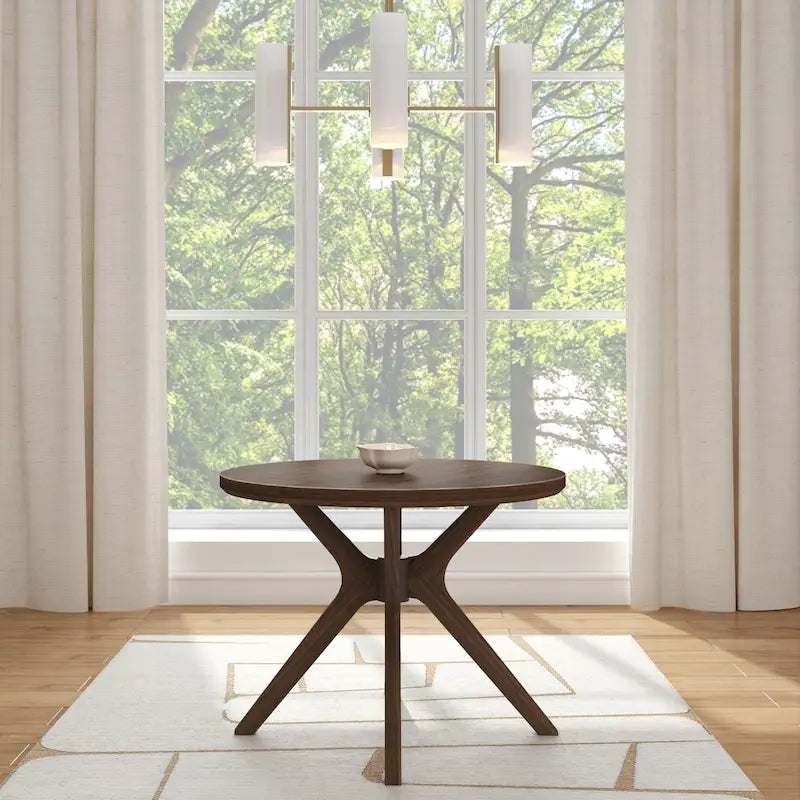 Plank and Beam Verso Cross Leg Round Dining Table - 38