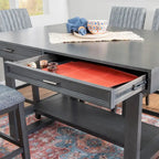 Wilson Grey Wooden 7-Piece Counter Height Dining Set