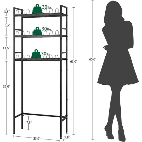3-Tier Over The Toilet Storage