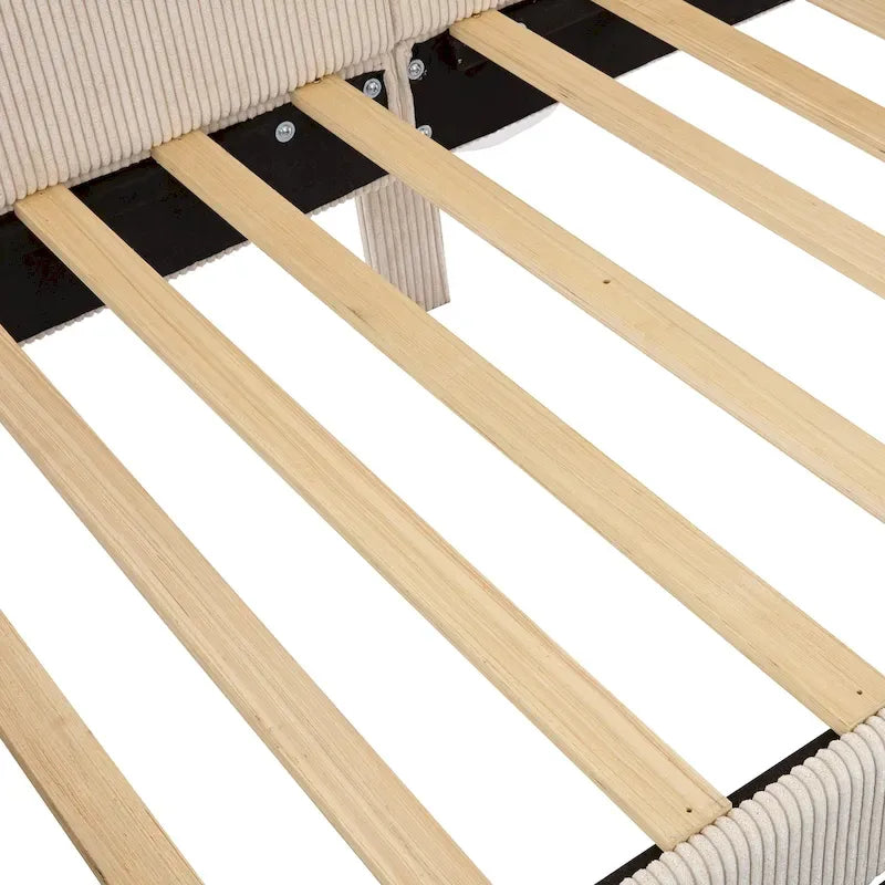 Twin Size Upholstered Corduroy Daybed with Drawers