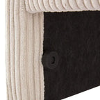 Twin Size Upholstered Corduroy Daybed with Drawers