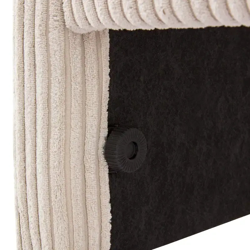 Twin Size Upholstered Corduroy Daybed with Drawers