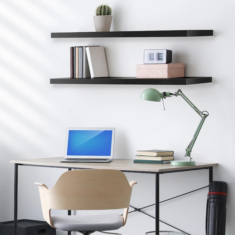 Sorbus Long Floating Shelves for Wall Set of 2 - 35L x 9W x 1.5H