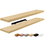 Sorbus Long Floating Shelves for Wall Set of 2 - 35L x 9W x 1.5H