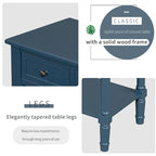 23.7 Farmhouse Solid Wood Console Table with 3 Drawers and Bottom Shelf