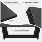 71 Inches Farmhouse Dining Room Table for 6-8 People with Solid Pedestal