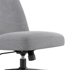 Bush Furniture Serenity Mid Back Armless Office Chair with Wheels