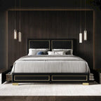 Jasper Full Upholstered Storage Platform Bed