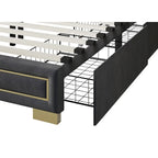 Jasper Full Upholstered Storage Platform Bed