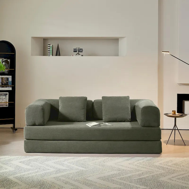JASIWAY Modern Vintage Convertible Sleeper Sofa Bed