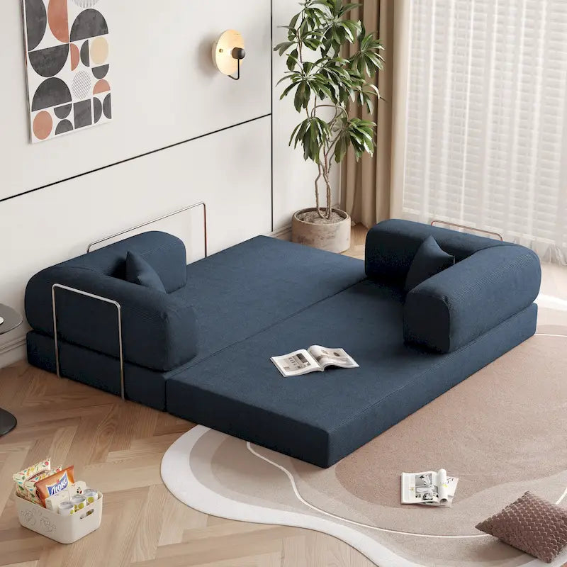 JASIWAY Modern Vintage Convertible Sleeper Sofa Bed