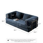 JASIWAY Modern Vintage Convertible Sleeper Sofa Bed