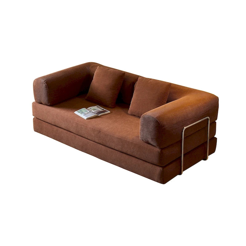 JASIWAY Modern Vintage Convertible Sleeper Sofa Bed