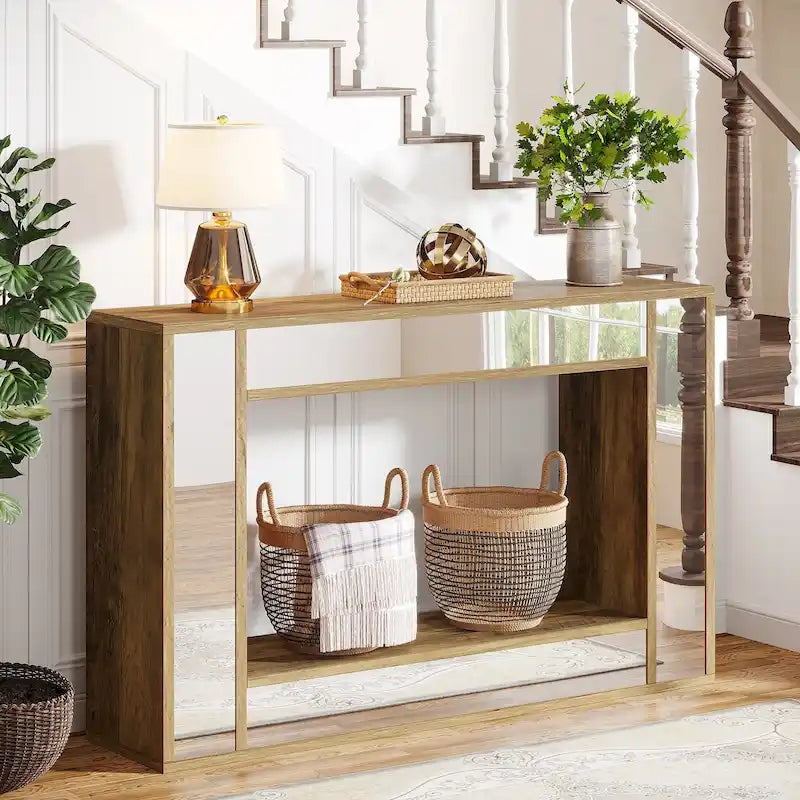 47 Inches Rustic Sofa Table for Entryway, Hallway and Living Room