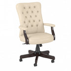 Key West High Back Tufted Office Chair with Arms by Bush Furniture
