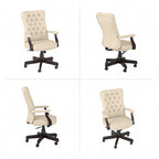 Key West High Back Tufted Office Chair with Arms by Bush Furniture