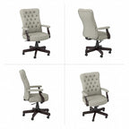 Key West High Back Tufted Office Chair with Arms by Bush Furniture