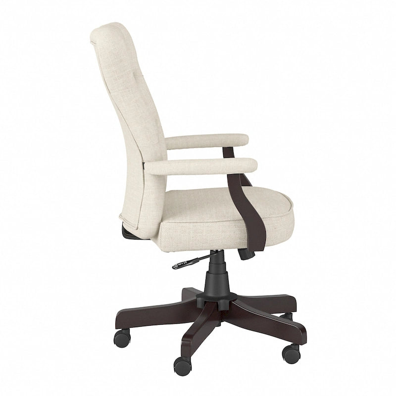 Key West High Back Tufted Office Chair with Arms by Bush Furniture