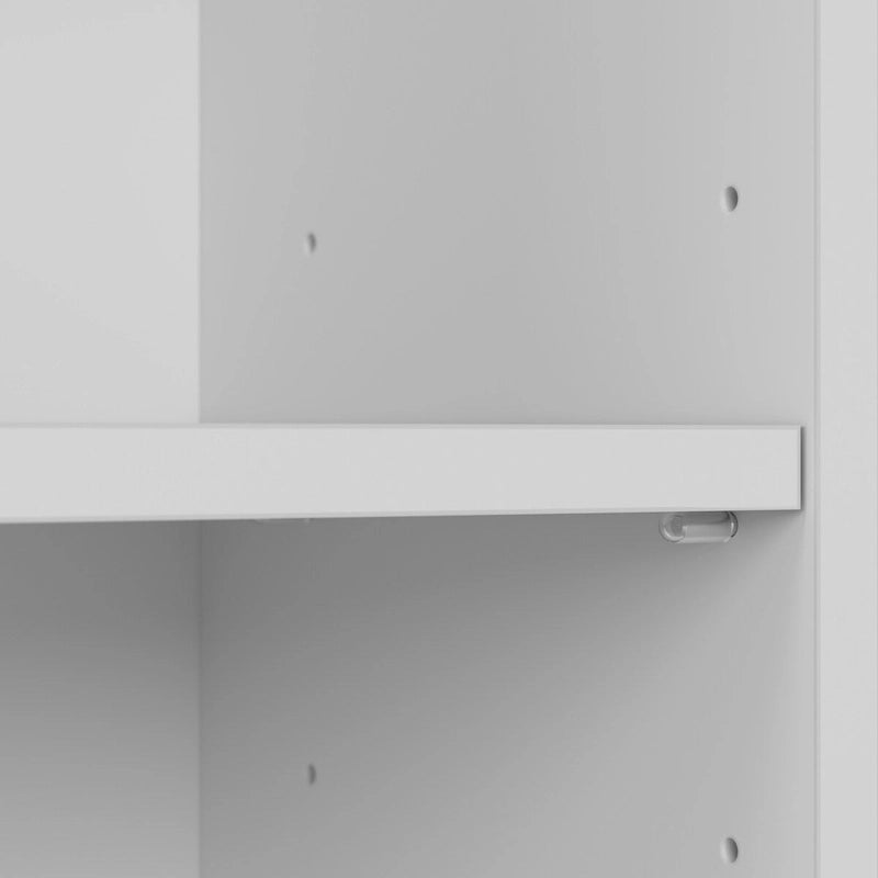 Bush Furniture Cabot 52W Standing Corner Desk with Shelves