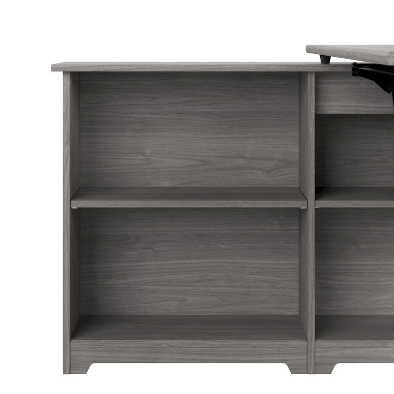 Bush Furniture Cabot 52W Standing Corner Desk with Shelves